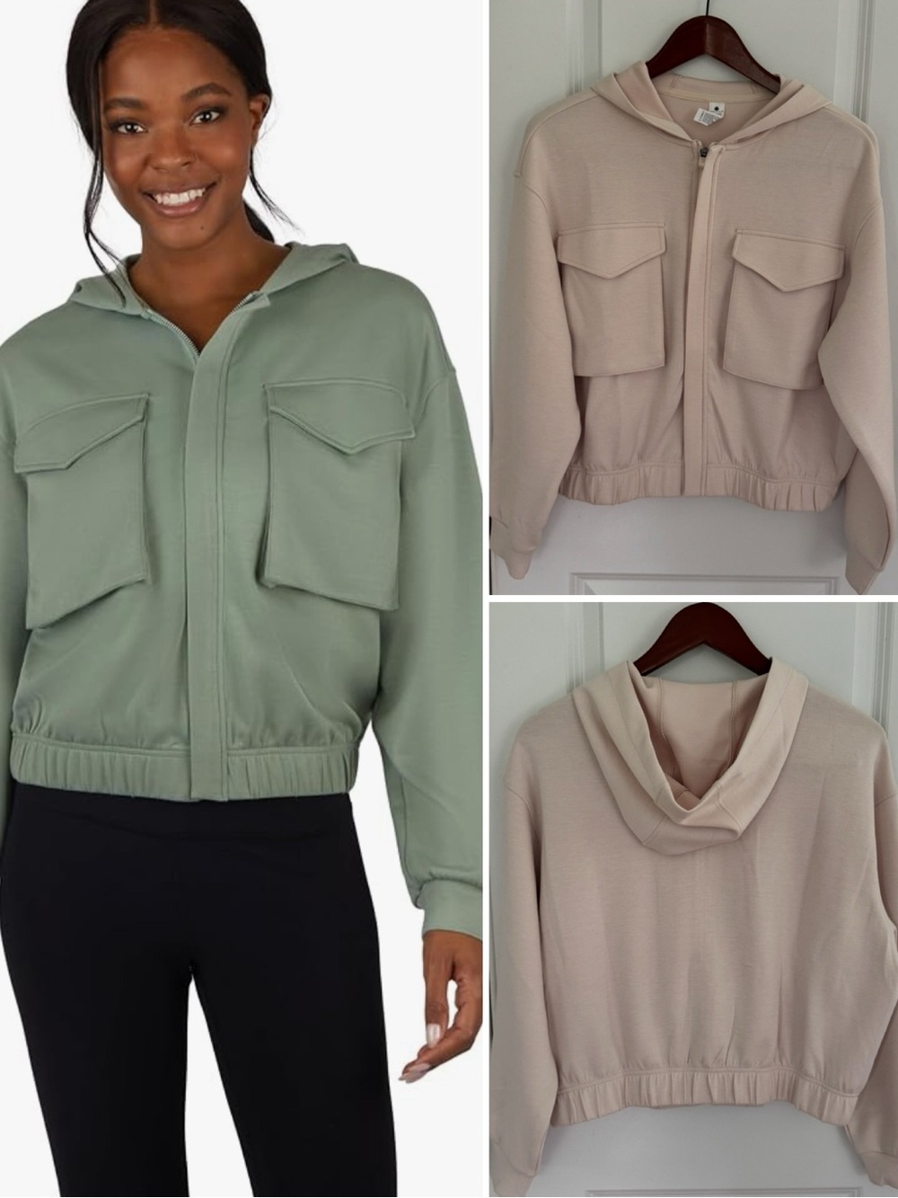 Yogalicious Scuba Autumn Cropped Hooded Jacket